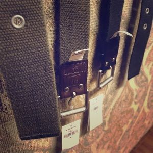 Gap belts made of canvas